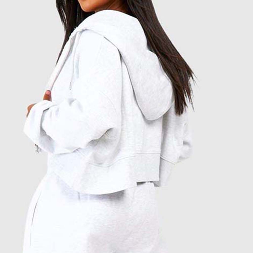 Acid Wash Zipper Track Suite Women - Image 6