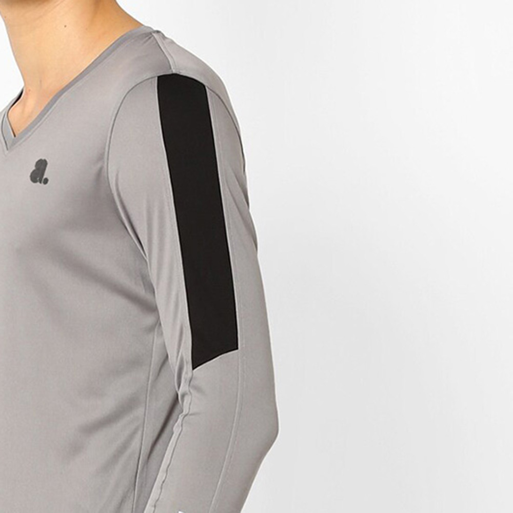 Men V-Neck Long Sleeve Tee - Image 5