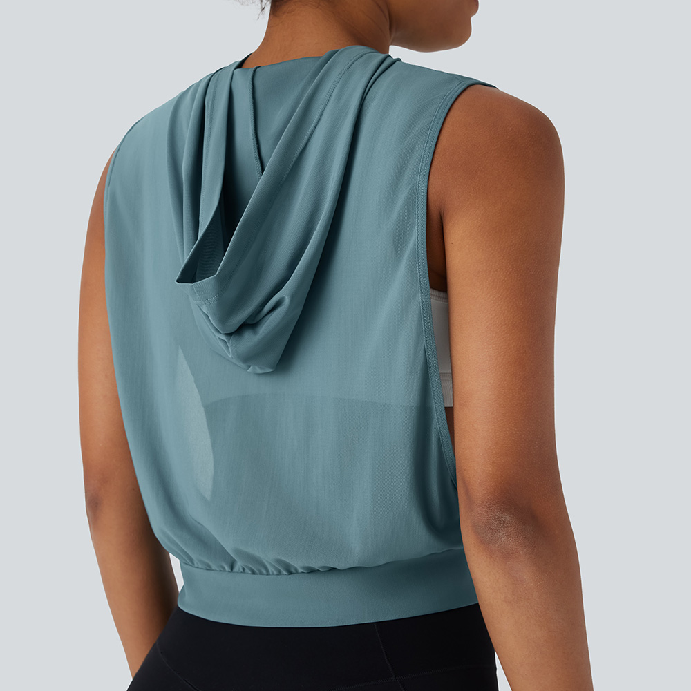 Women Hoodie Tank Top - Image 5