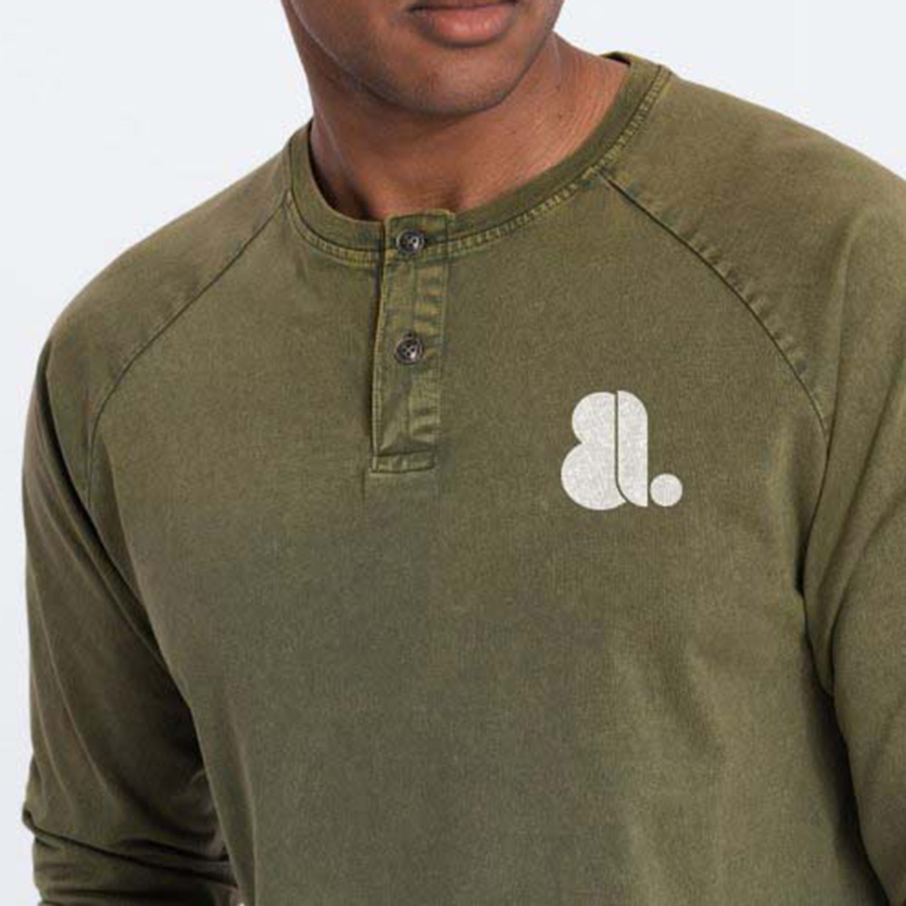 Men Acid Wash Oversize Long Sleeve Tee - Image 5