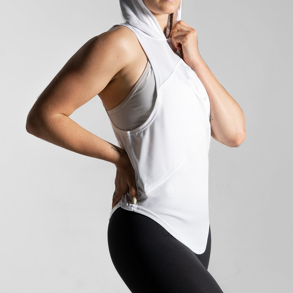 Women Hoodie Tank Top - Image 3