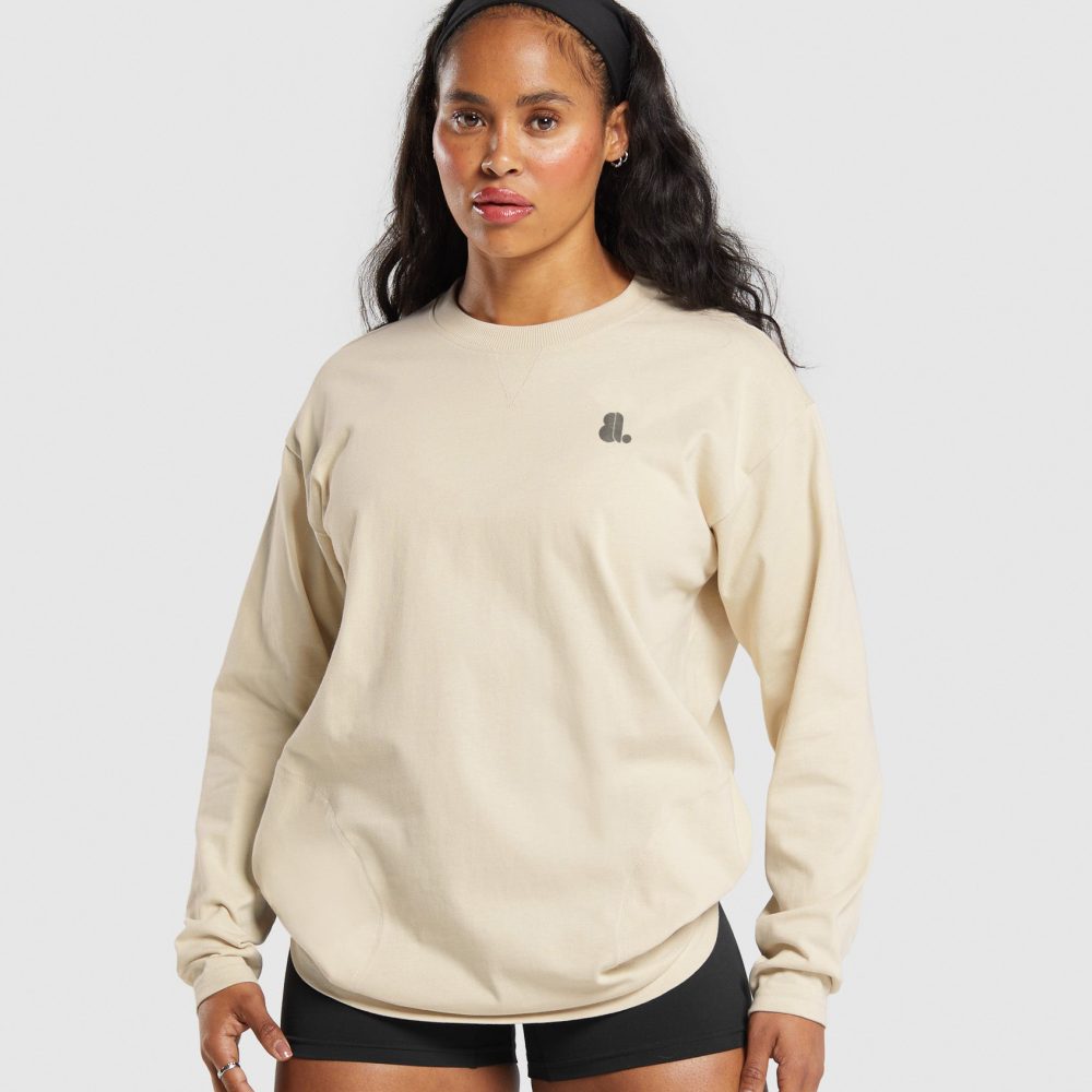 Women Long Sleeve Oversize Solid Color