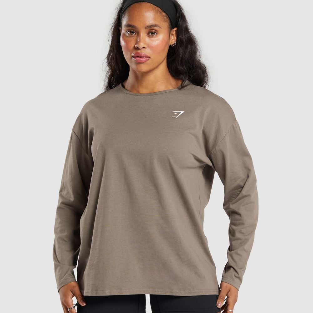 Women Long Sleeve Oversize Solid Color