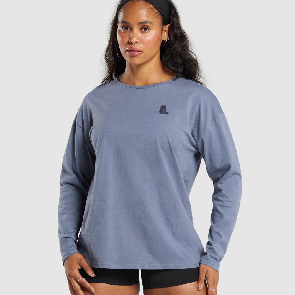 Women Long Sleeve Oversize Solid Color