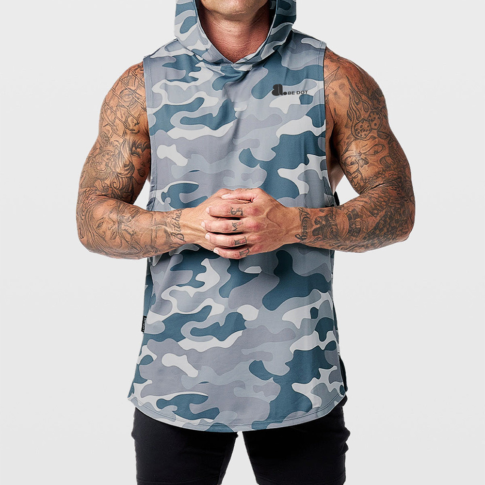 Men Hoodie Tank Top
