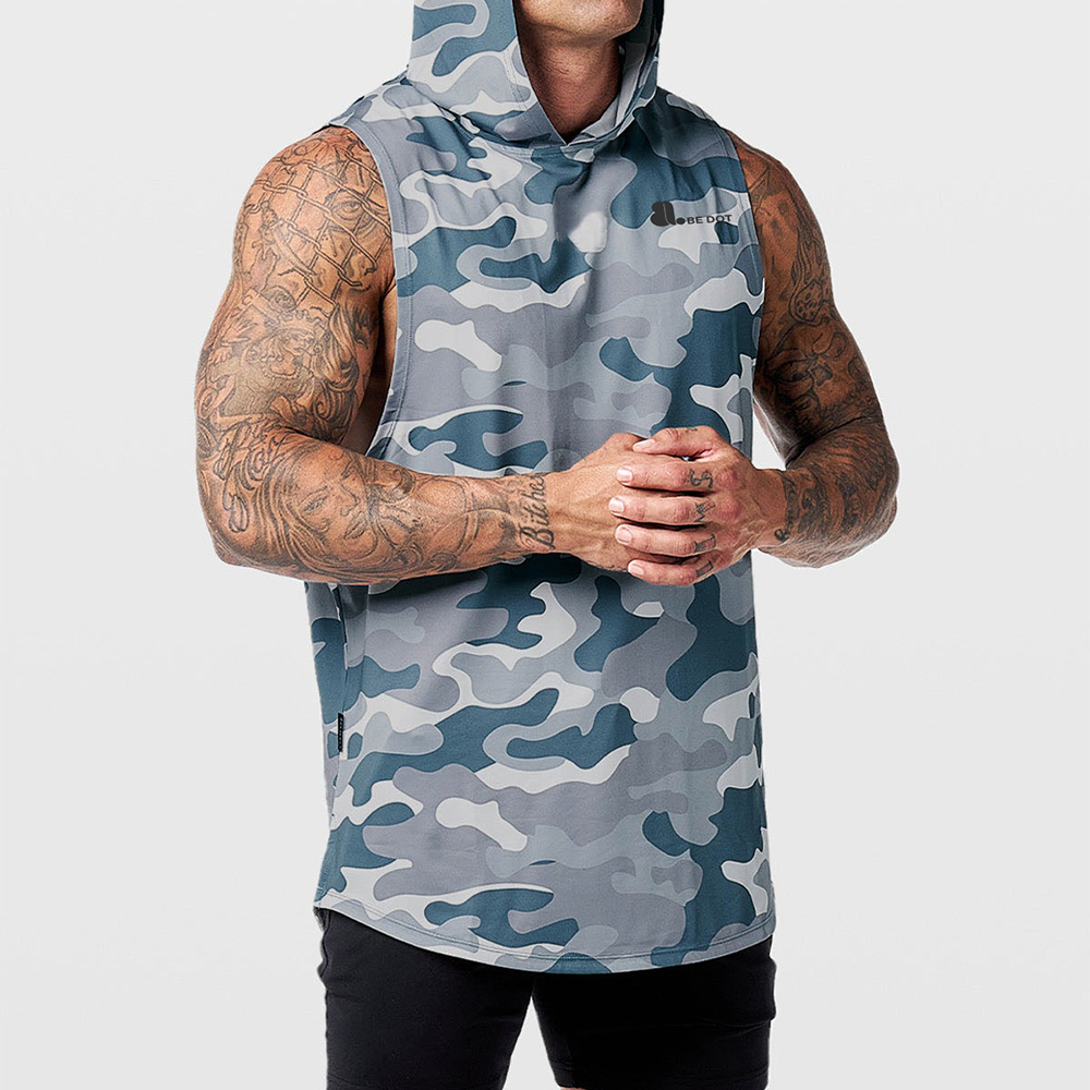Men Hoodie Tank Top