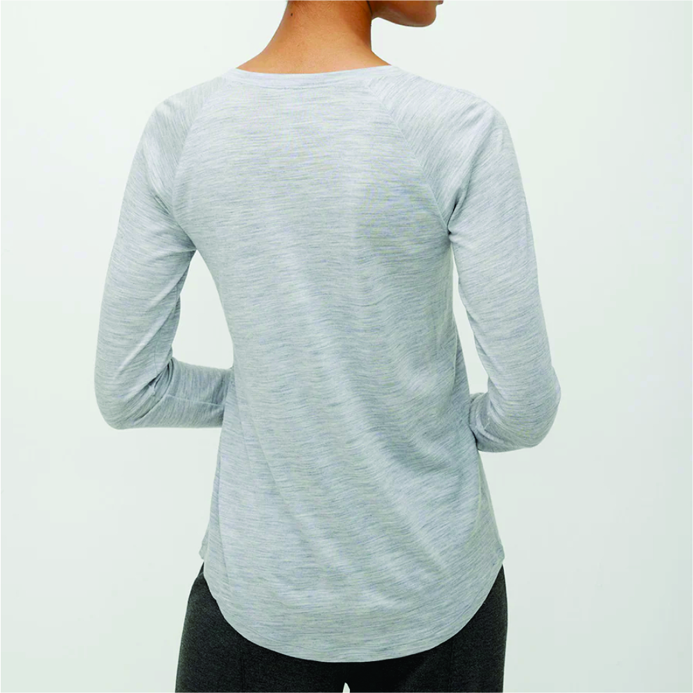 Women Long Sleeve Henley T-Shirt - Image 3