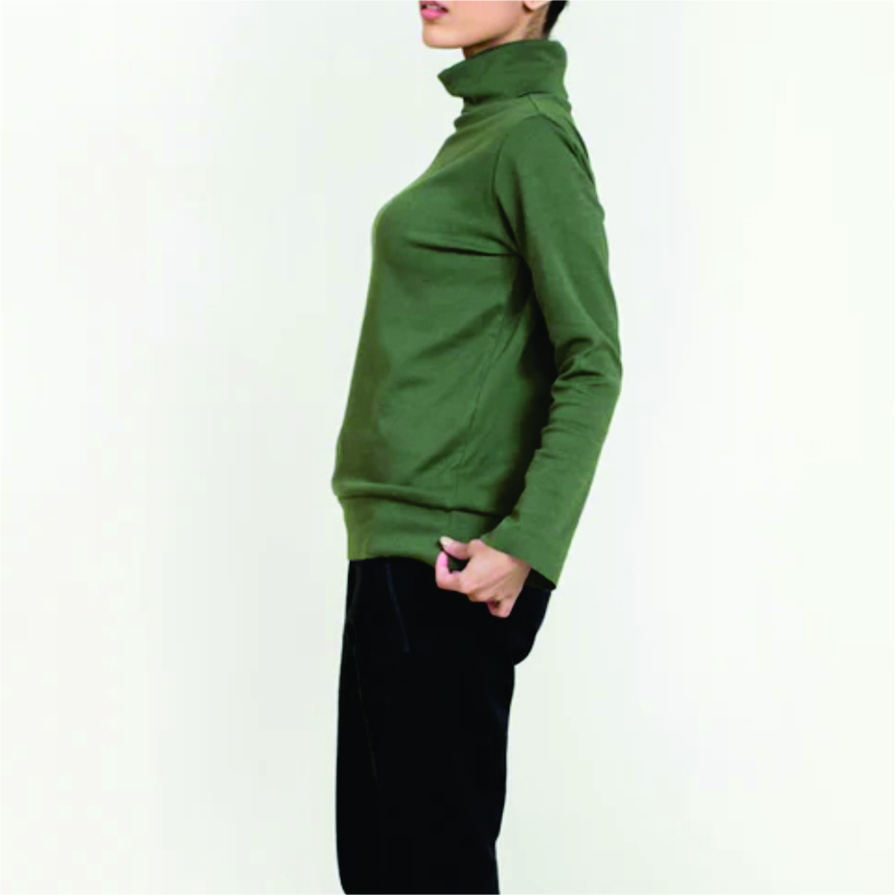 Women Long Sleeve Turtle Neck T-Shirts - Image 5