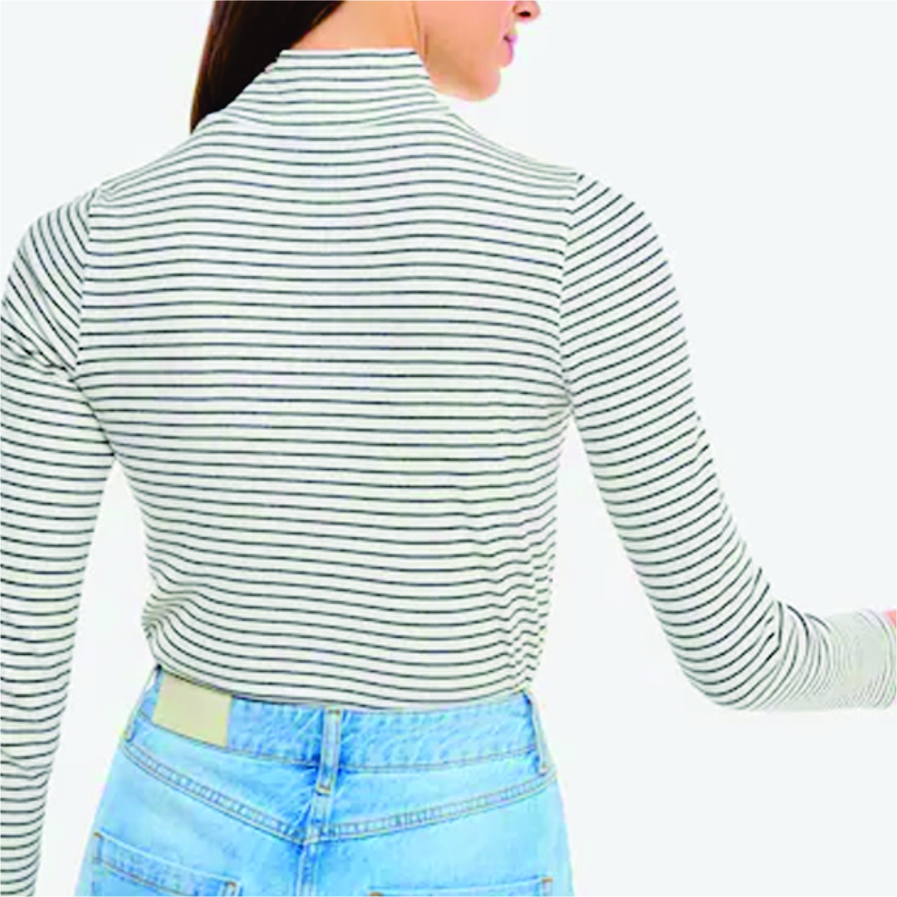 Women Long Sleeve Turtle Neck T-Shirts - Image 3