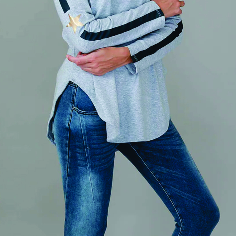 Women Long Sleeve Longline T-Shirts - Image 5