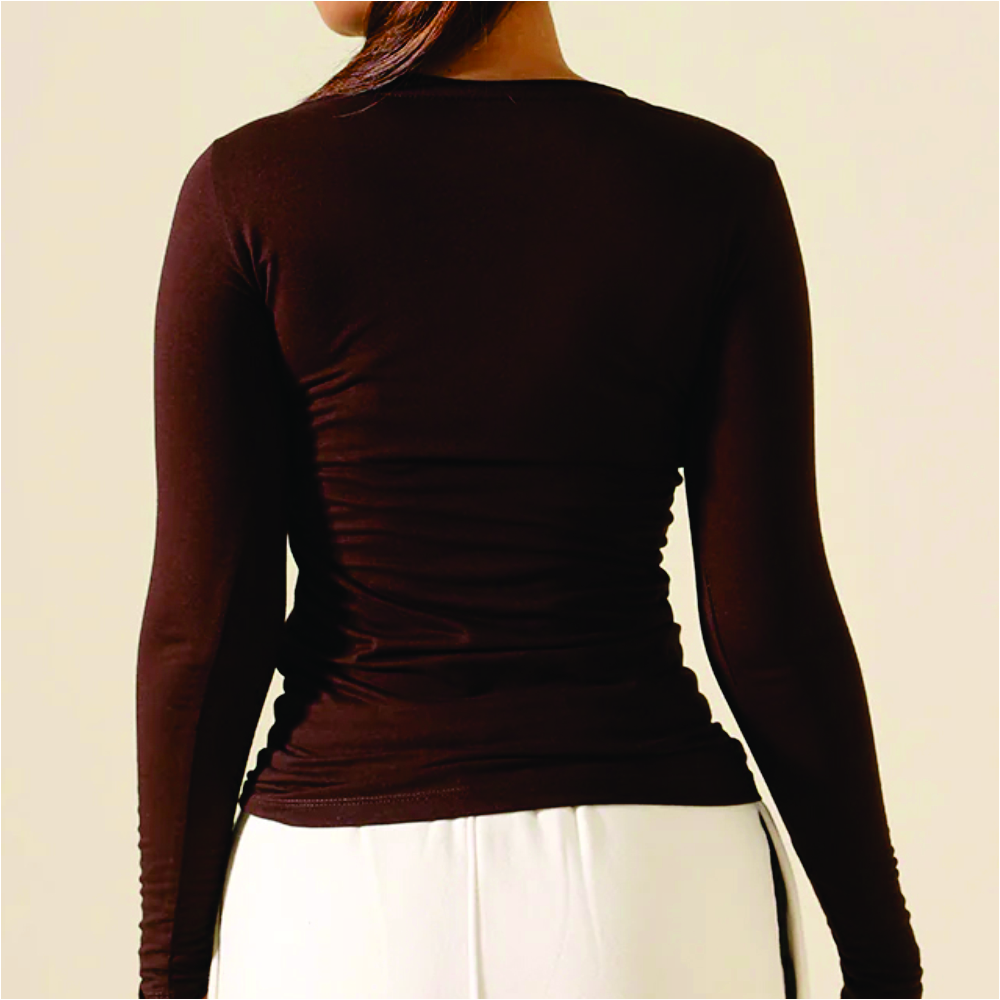 Women Long Sleeve Round Neck T-Shirts - Image 3