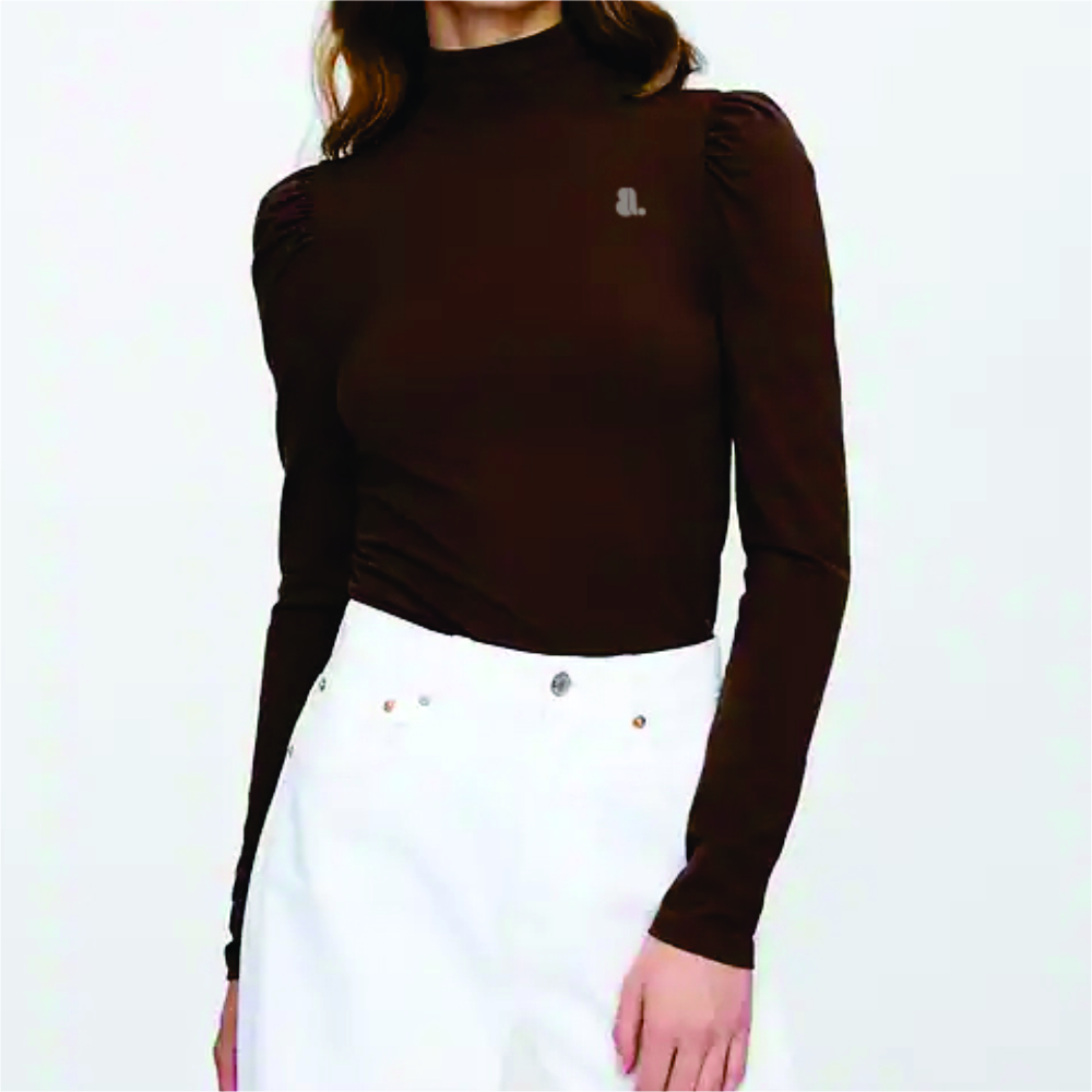 Women Long Sleeve Turtle Neck T-Shirts