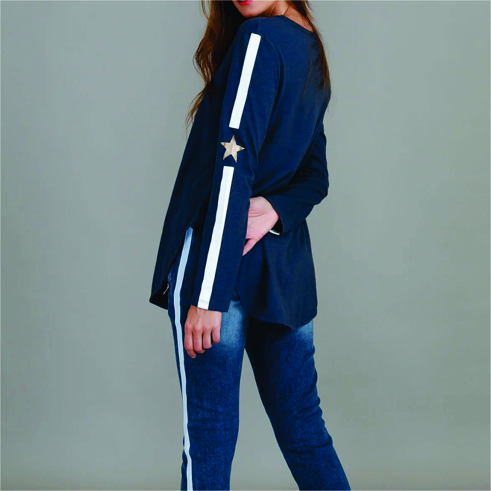 Women Long Sleeve Longline T-Shirts - Image 6