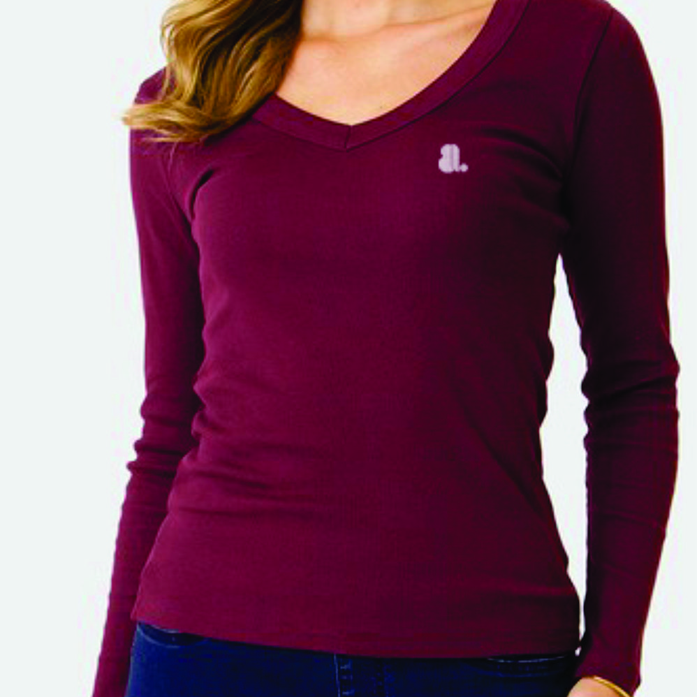 Women Long Sleeve V-Neck T-Shirts