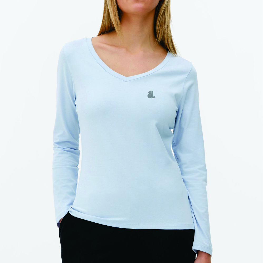 Women Long Sleeve V-Neck T-Shirts