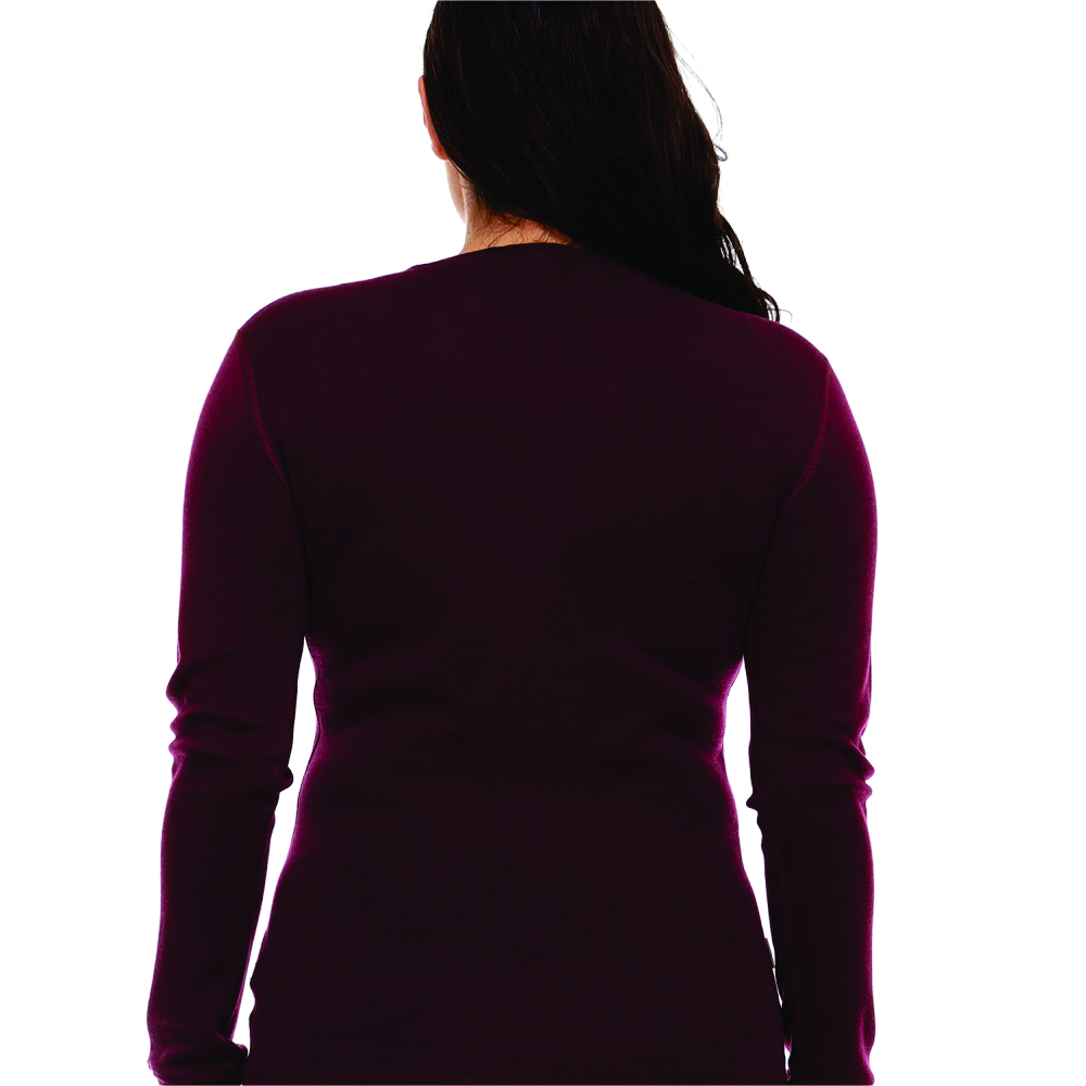 Women Long Sleeve Henley T-Shirt