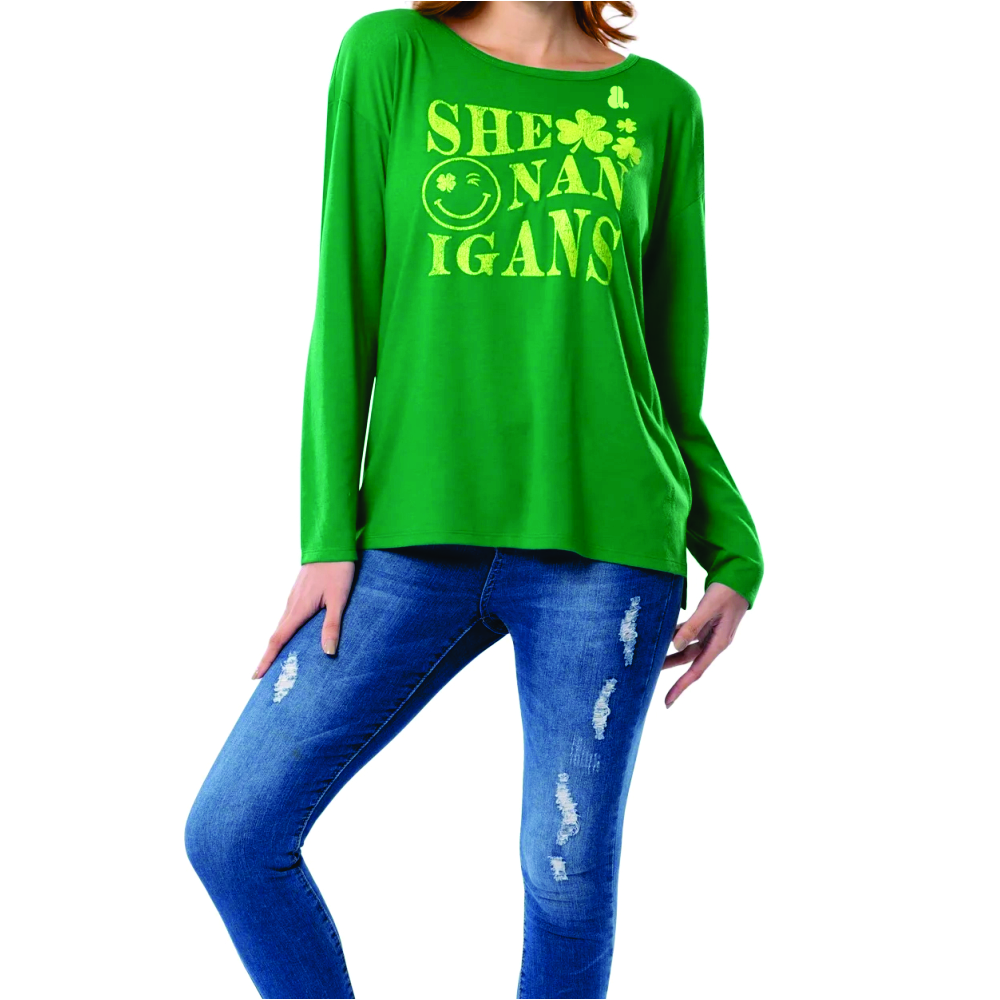 Women Long Sleeve Graphic T-Shirts - Image 3