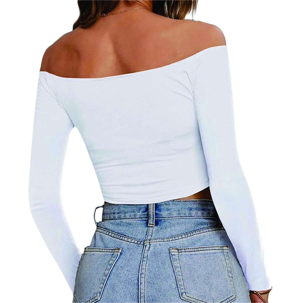 Women Long Sleeve Scoop Neck T-Shirts - Image 6