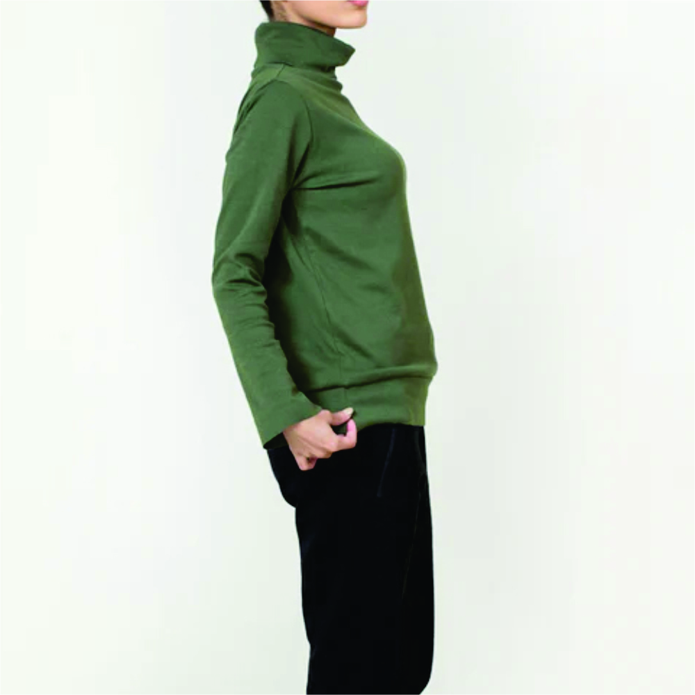 Women Long Sleeve Turtle Neck T-Shirts - Image 6