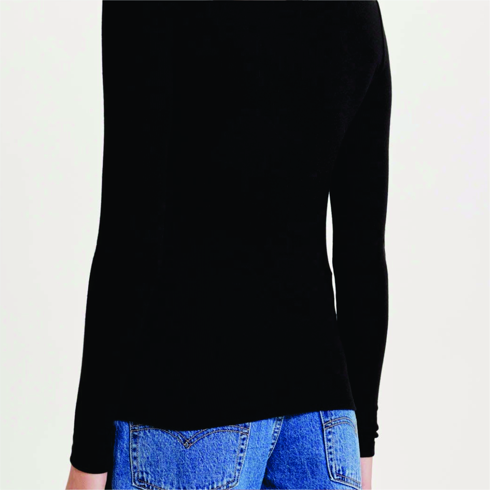 Women Long Sleeve Turtle Neck T-Shirts - Image 4