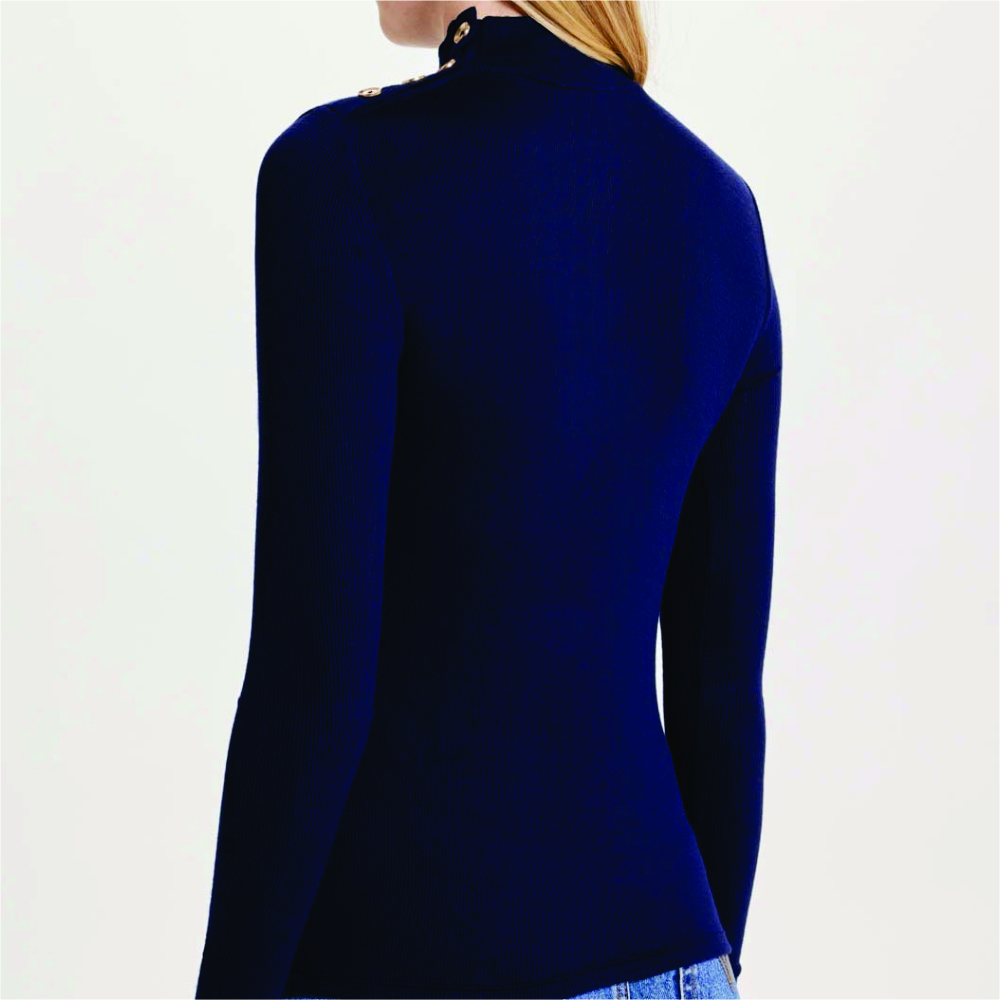 Women Long Sleeve Turtle Neck T-Shirts