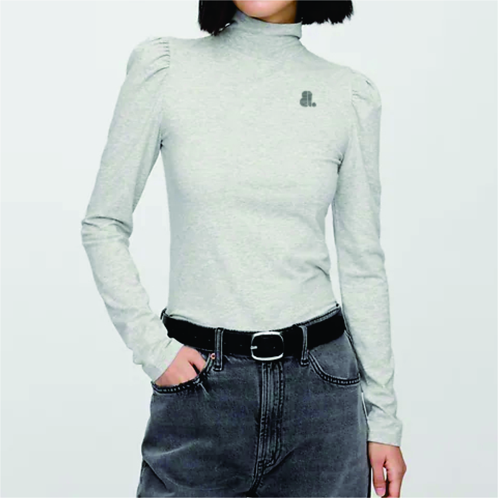 Women Long Sleeve Turtle Neck T-Shirts