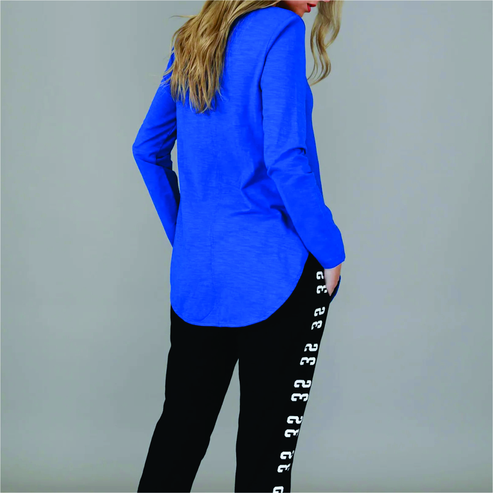 Women Long Sleeve Longline T-Shirts - Image 6