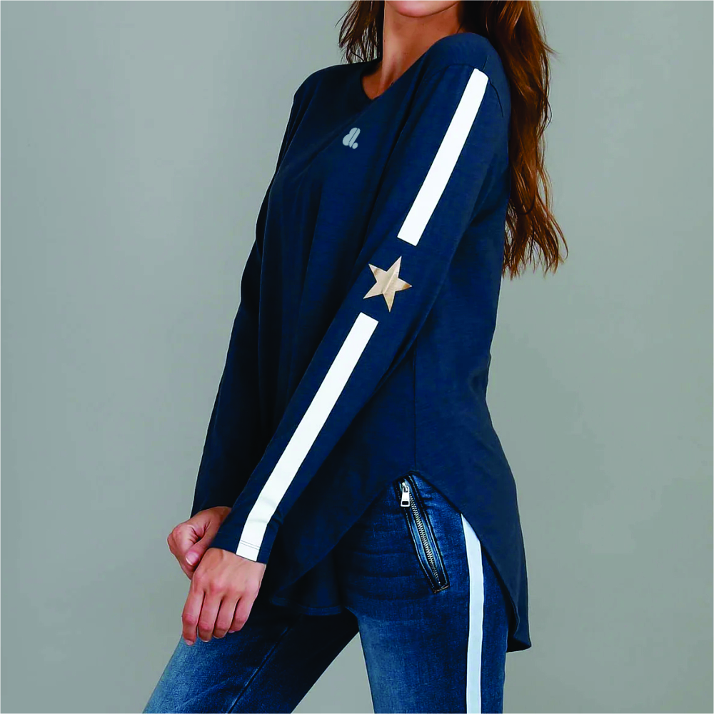 Women Long Sleeve Longline T-Shirts