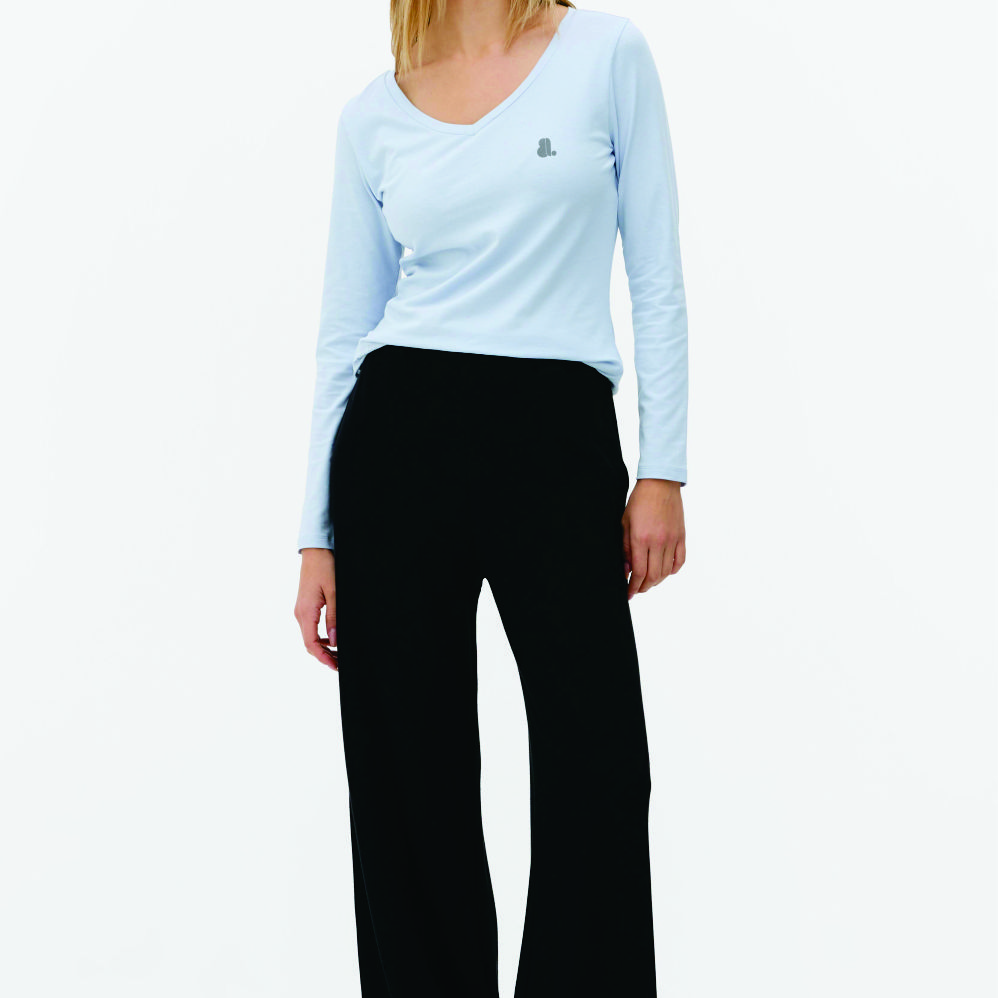 Women Long Sleeve V-Neck T-Shirts