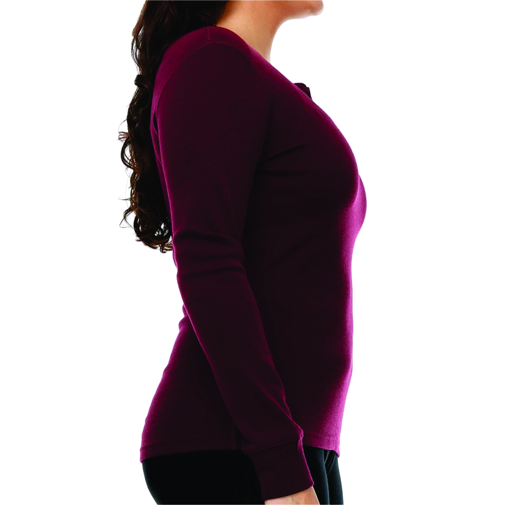 Women Long Sleeve Henley T-Shirt - Image 4