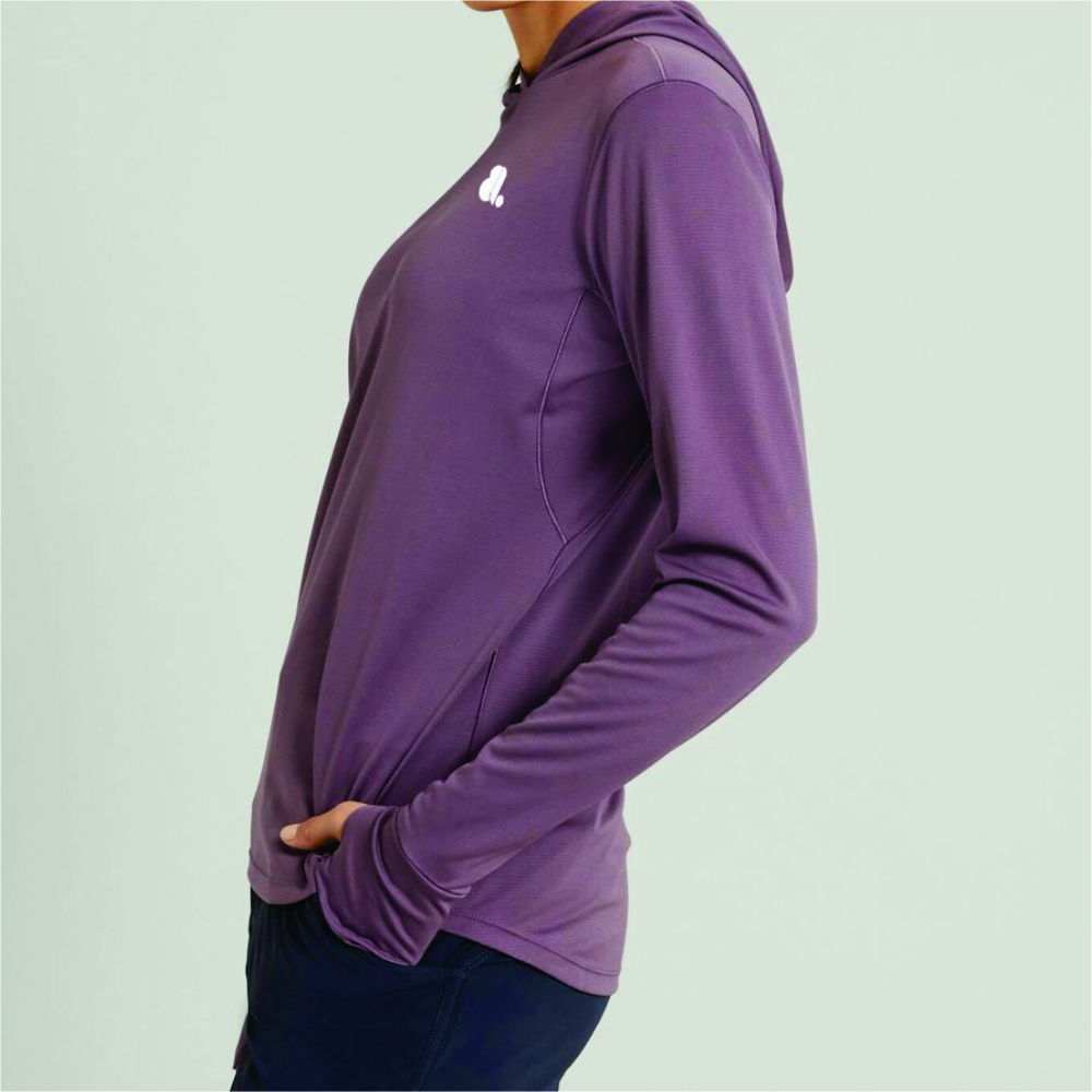 Women Long Sleeve T-Shirt Hoodie - Image 3