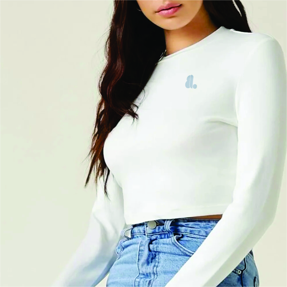 Women Long Sleeve Crop Top T-Shirts - Image 9