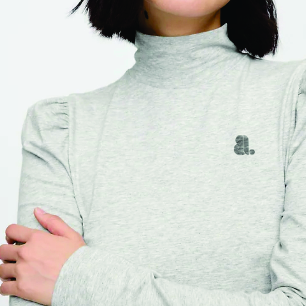 Women Long Sleeve Turtle Neck T-Shirts - Image 3