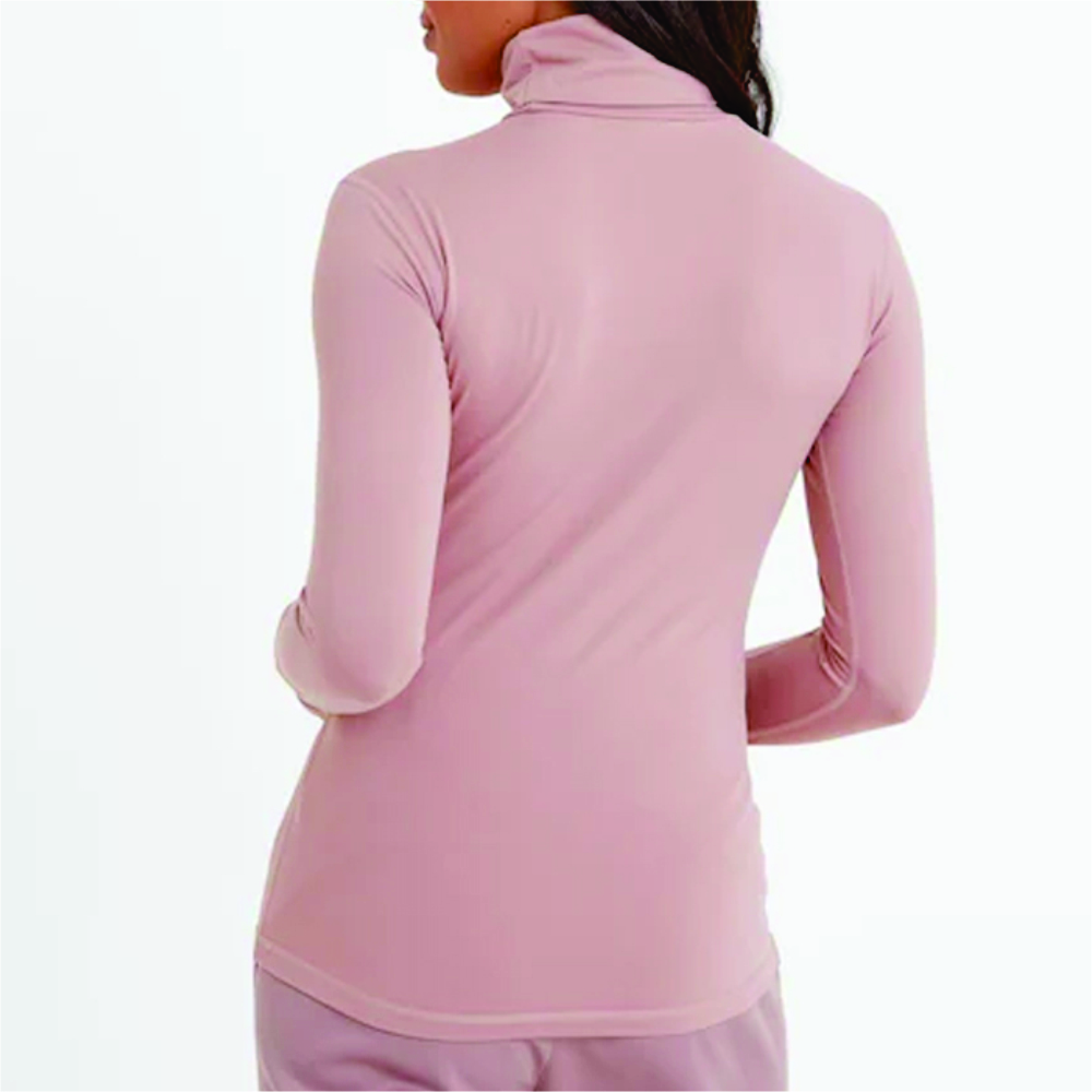 Women Long Sleeve Turtle Neck T-Shirts - Image 3