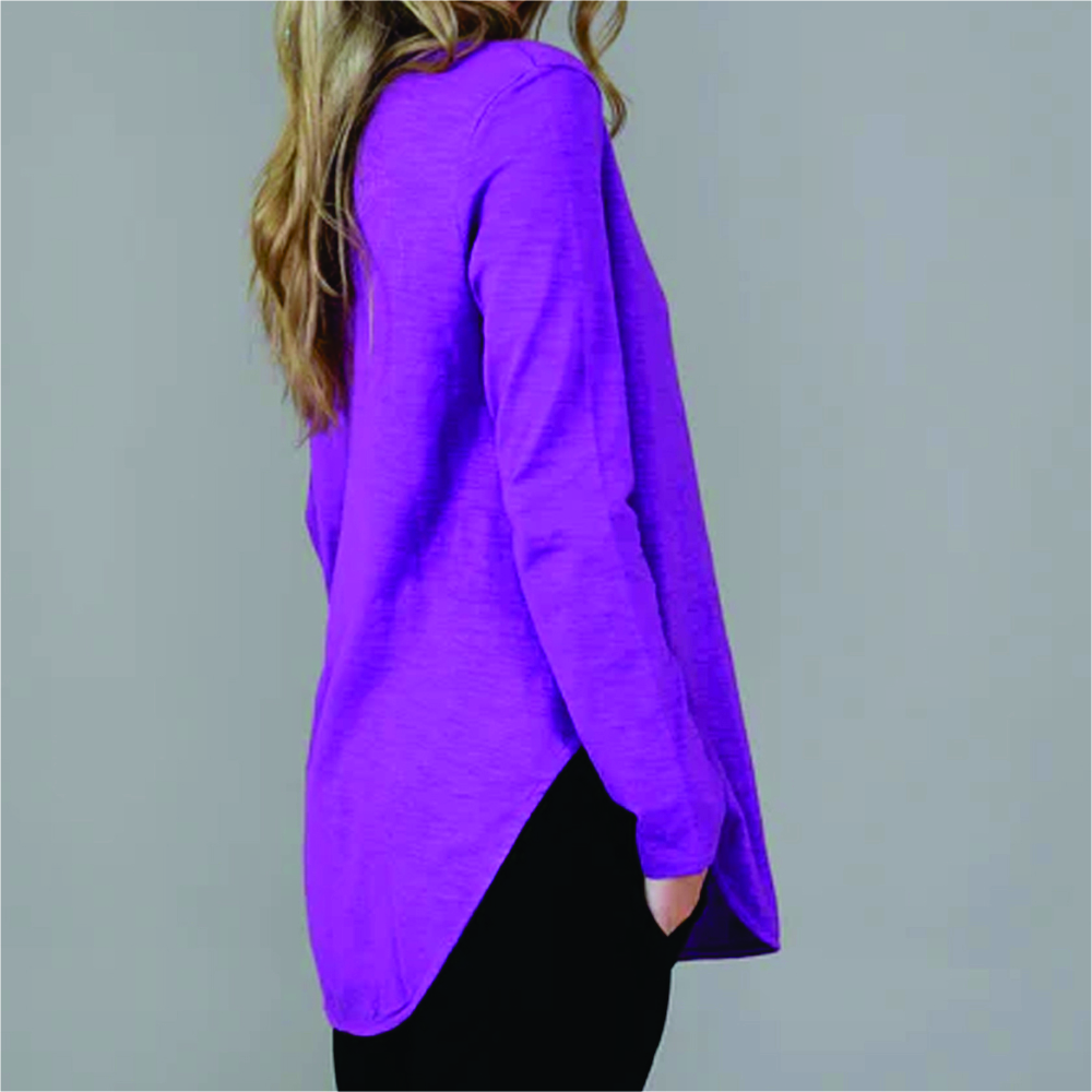 Women Long Sleeve Longline T-Shirts - Image 5