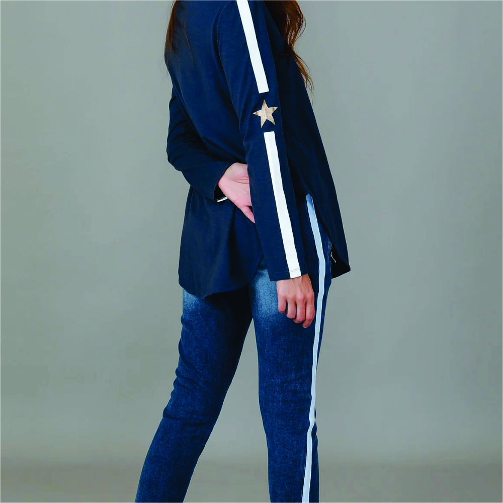 Women Long Sleeve Longline T-Shirts - Image 3