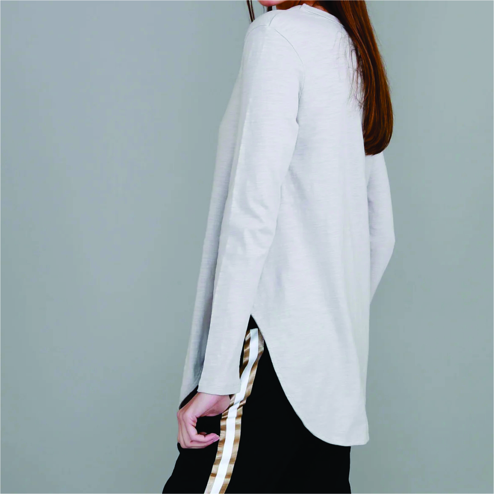 Women Long Sleeve Longline T-Shirts - Image 5