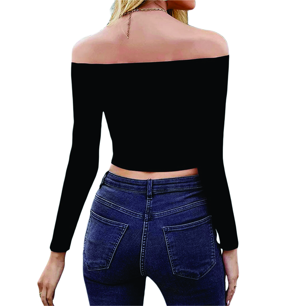 Women Long Sleeve Scoop Neck T-Shirts - Image 4