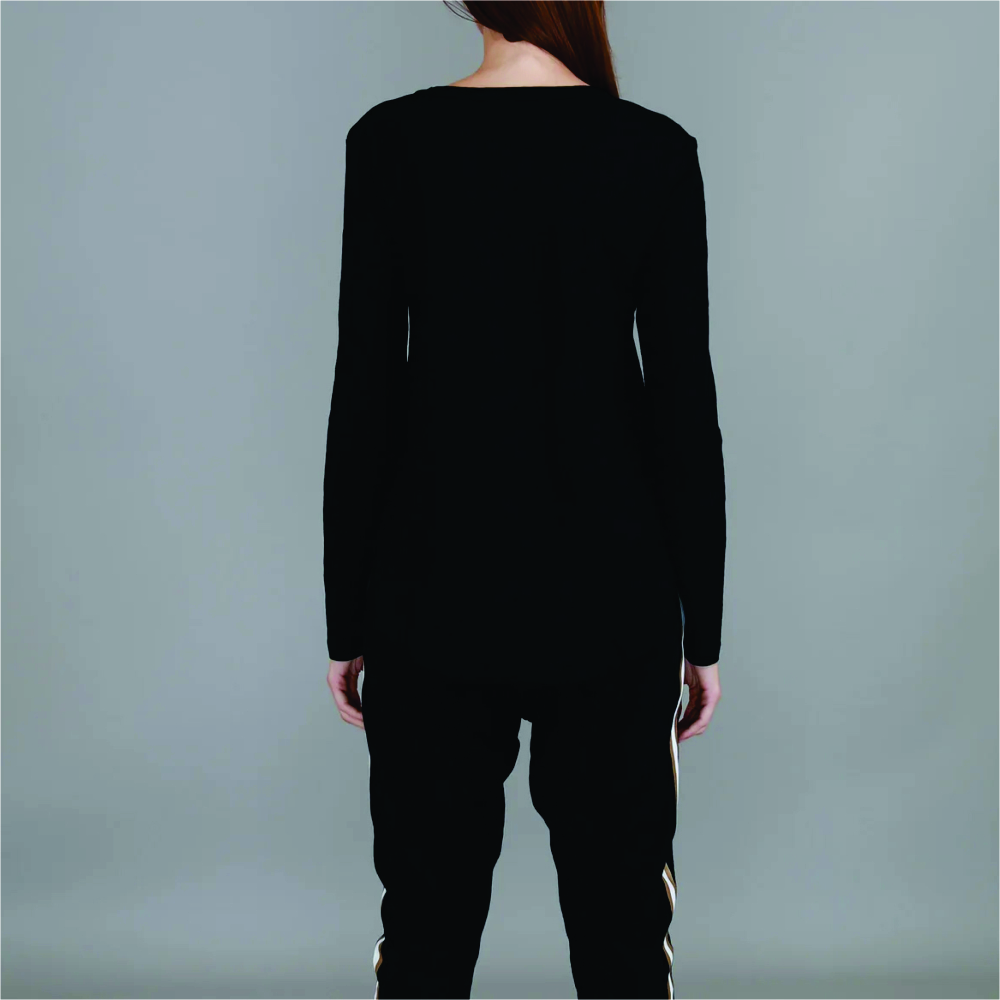 Women Long Sleeve Longline T-Shirts