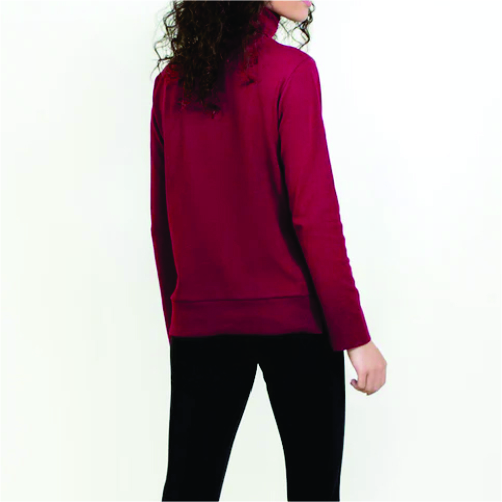 Women Long Sleeve Turtle Neck T-Shirts - Image 6