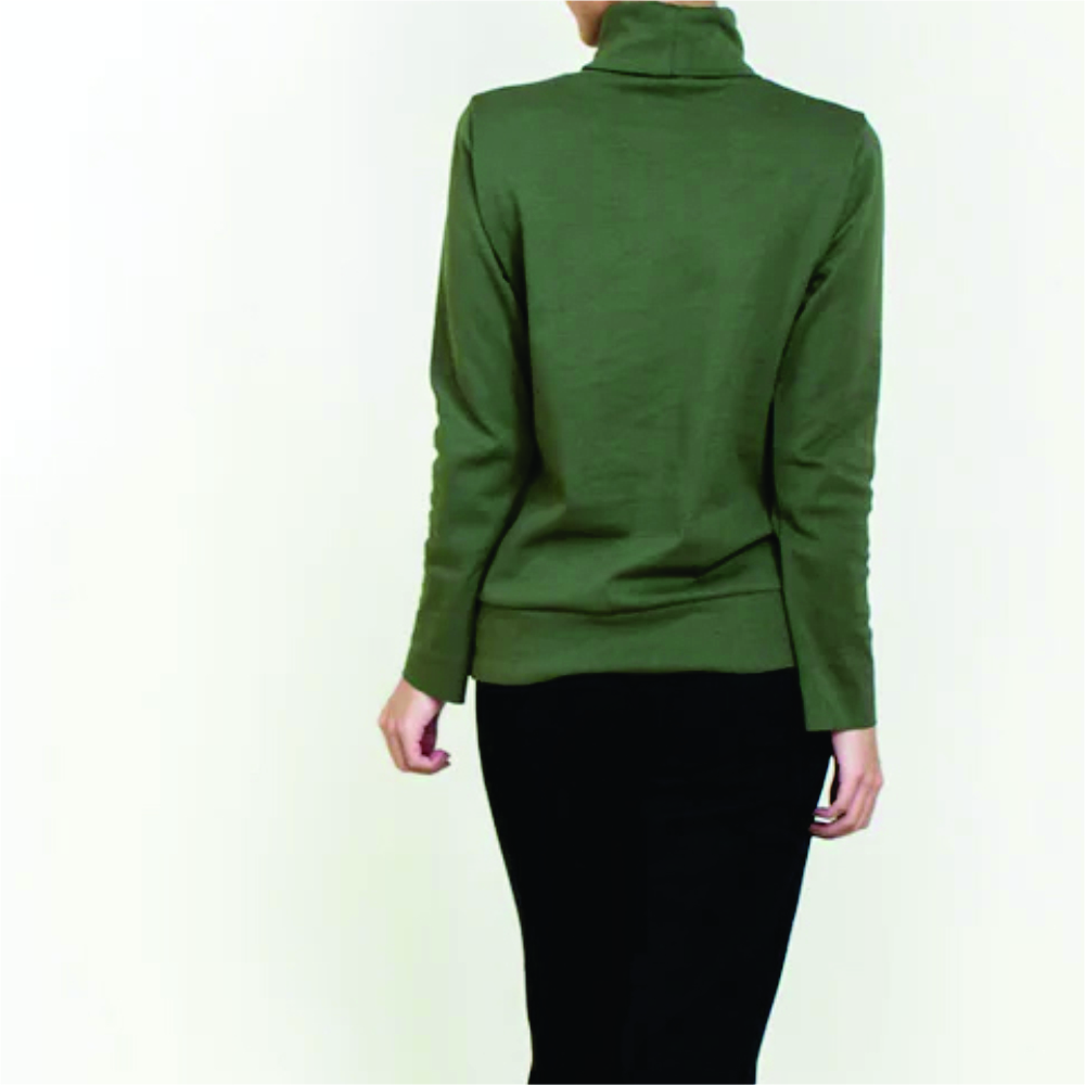 Women Long Sleeve Turtle Neck T-Shirts - Image 4