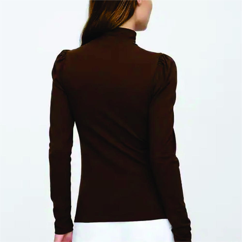 Women Long Sleeve Turtle Neck T-Shirts - Image 4