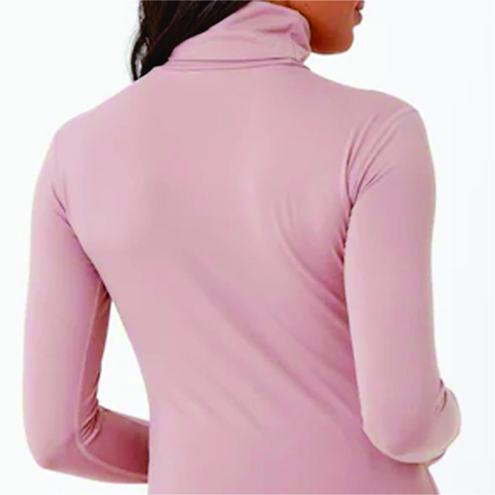 Women Long Sleeve Turtle Neck T-Shirts - Image 4