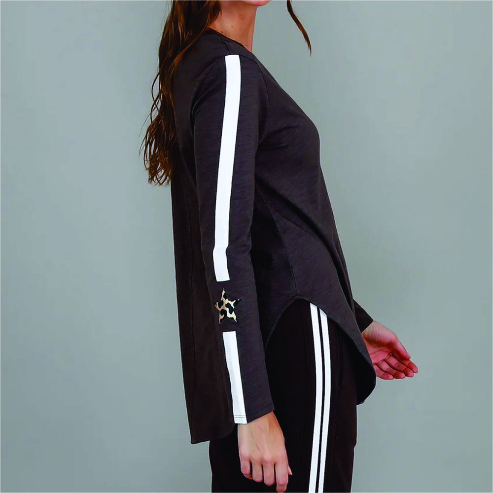 Women Long Sleeve Longline T-Shirts - Image 4