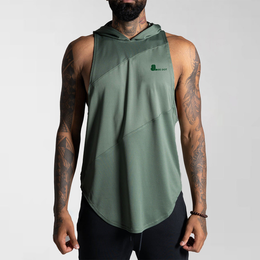 Men Hoodie Tank Top