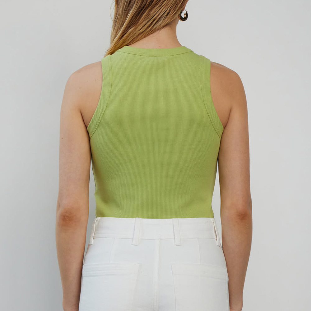 Women Ribbed Tank Top - Image 3