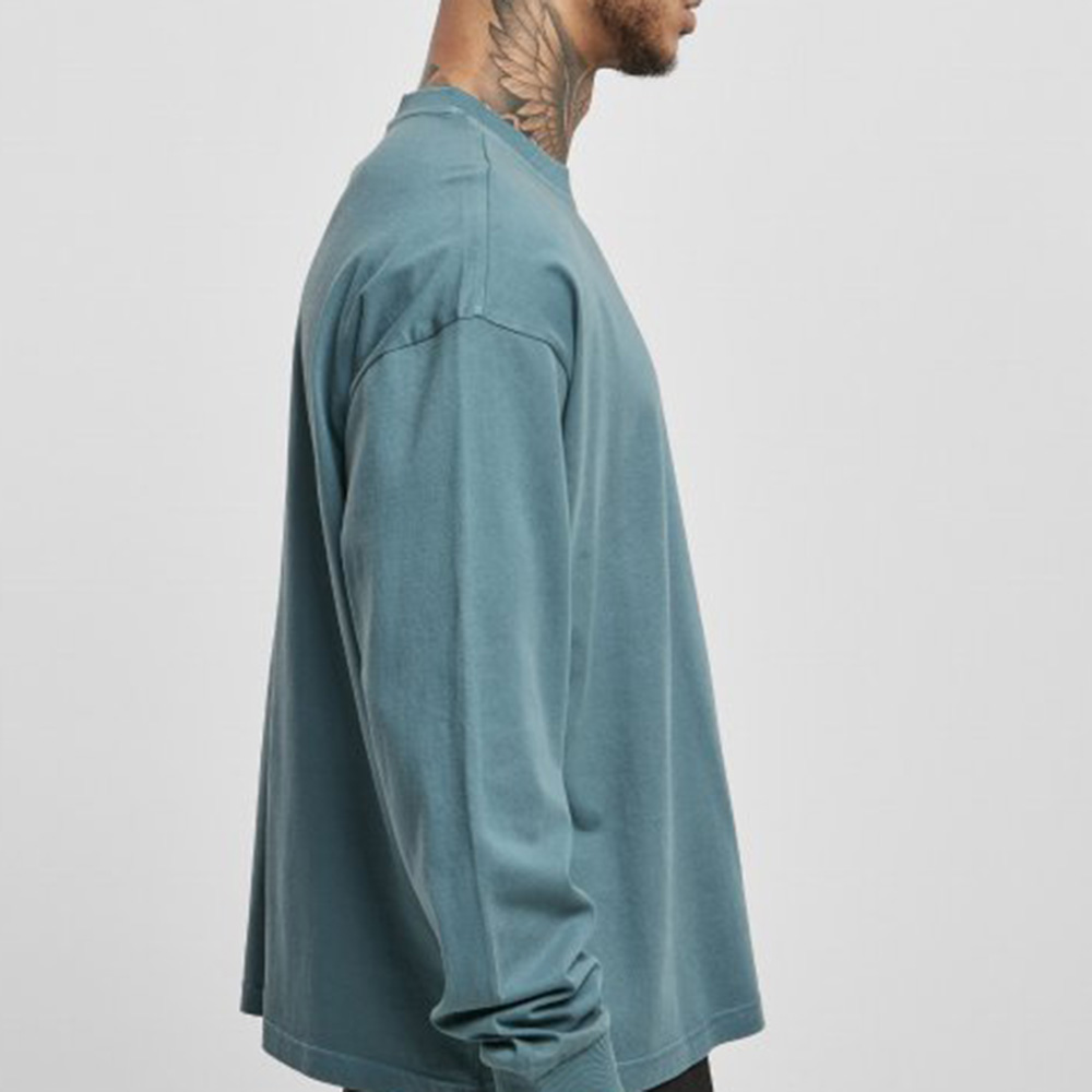 Men Acid Wash Oversize Long Sleeve Tee - Image 3