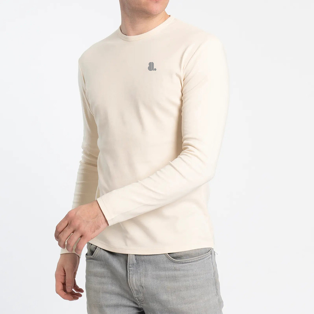 Men Round Neck Long Sleeve Tee