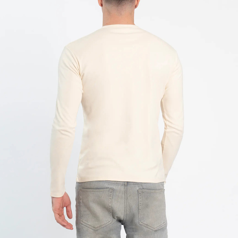 Men Round Neck Long Sleeve Tee - Image 3