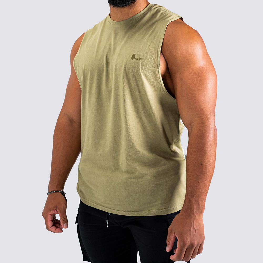 Men Cut Out Tank Top